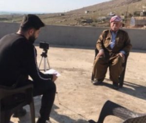 Young Iraqis on the CREID Heritage Gatherer project interviewing an elderly member of their community