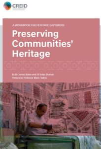 Front cover of the publication entitled Preserving Communities' Heritage