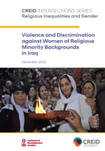 Front cover of Violence and Discrimination Against Women of Religious Minority Backgrounds in Iraq report